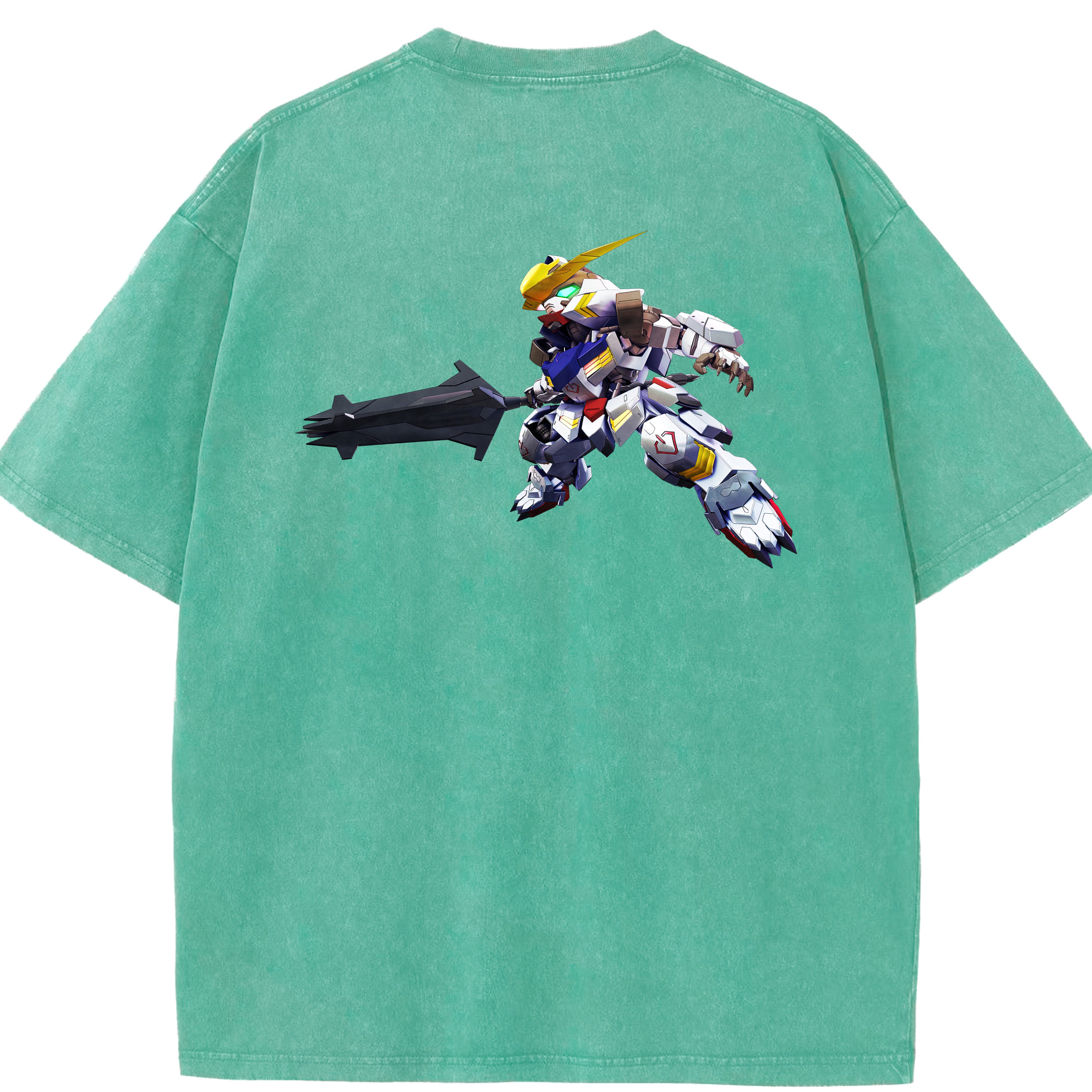 （画像用） 機動戦士ガンダム Mobile Suit Gundam 綿100% ヴィンテージ風 半袖Tシャツ（背面プリント）